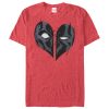 Men’s Marvel Deadpool Heart Mask T-Shirt