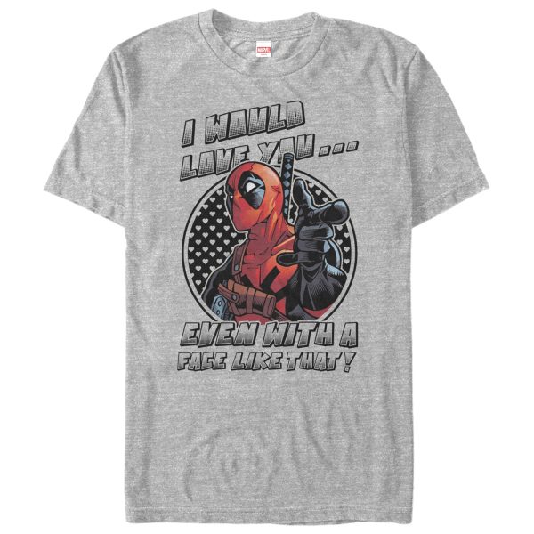 Men’s Marvel Deadpool Love You With a Face Like That T-Shirt