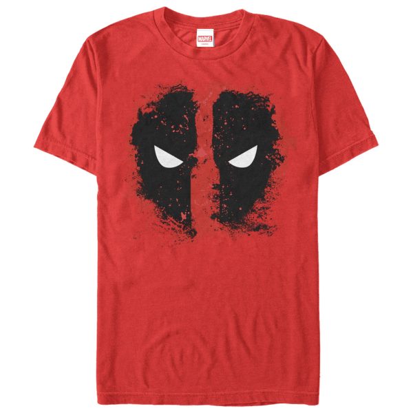 Men’s Marvel Deadpool Reverse Mask Splatter T-Shirt