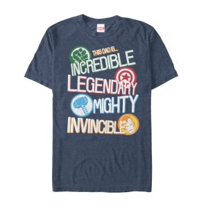 Men’s Marvel Father’s Day Avengers Dad Words T-Shirt