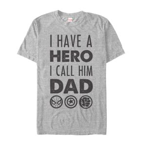 Men’s Marvel Father’s Day Avengers Hero Dad T-Shirt