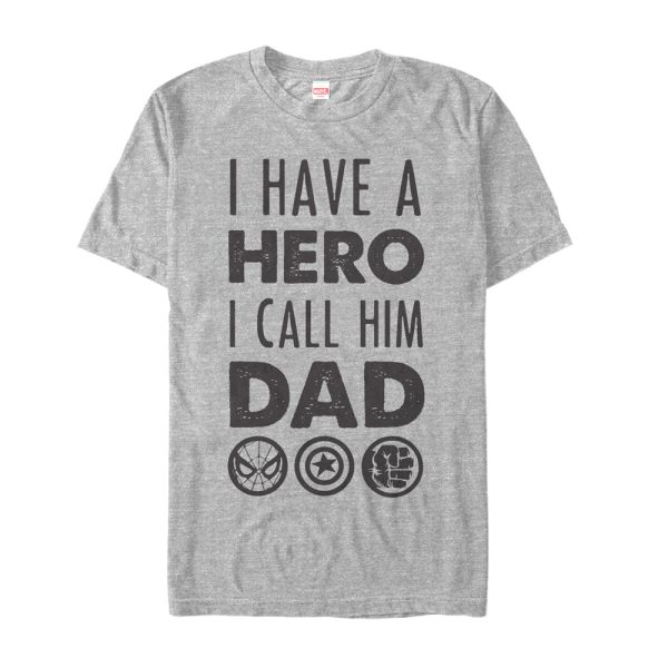 Men’s Marvel Father’s Day Avengers Hero Dad T-Shirt