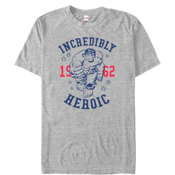 Men’s Marvel Fourth of July Hulk Incredibly Heroic 1962 T-Shirt