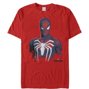 Men’s Marvel Gamerverse Spider-Man Paint Print T-Shirt