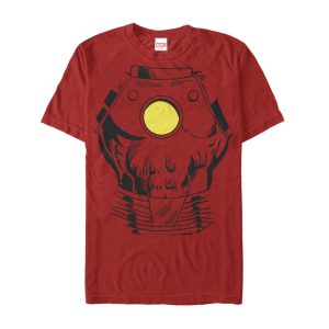 Men’s Marvel Halloween Iron Man Costume T-Shirt