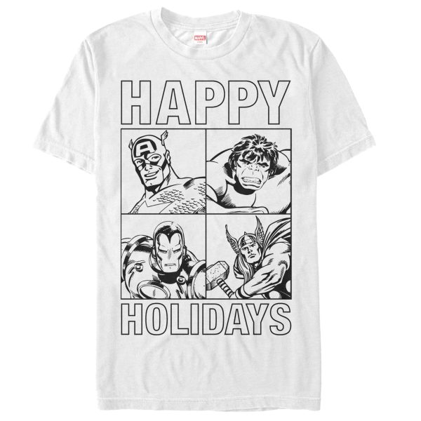 Men’s Marvel Happy Hero Holiday T-Shirt