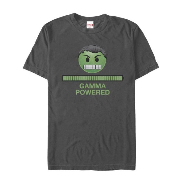 Men’s Marvel Hulk Gamma Powered Emoji T-Shirt