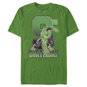Men’s Marvel Hulk Smash 9th Birthday T-Shirt