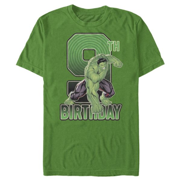 Men’s Marvel Hulk Smash 9th Birthday T-Shirt