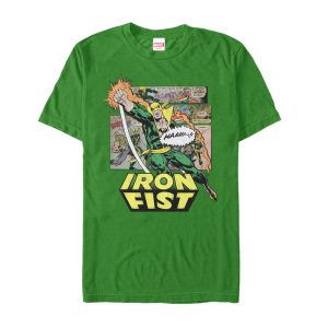 Men’s Marvel Iron Fist Comic Book Page T-Shirt