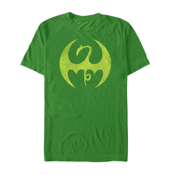 Men’s Marvel Iron Fist Distressed Dragon Logo T-Shirt