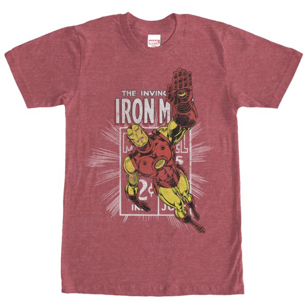 Men’s Marvel Iron Man Comic Book Cover T-Shirt