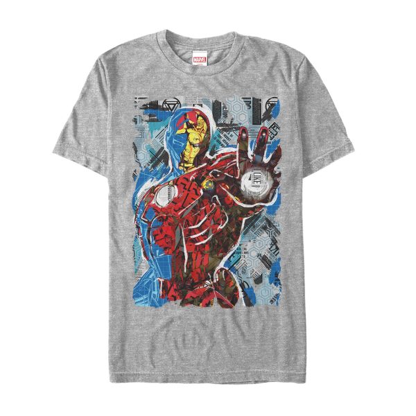 Men’s Marvel Iron Man Eclectic Poster T-Shirt