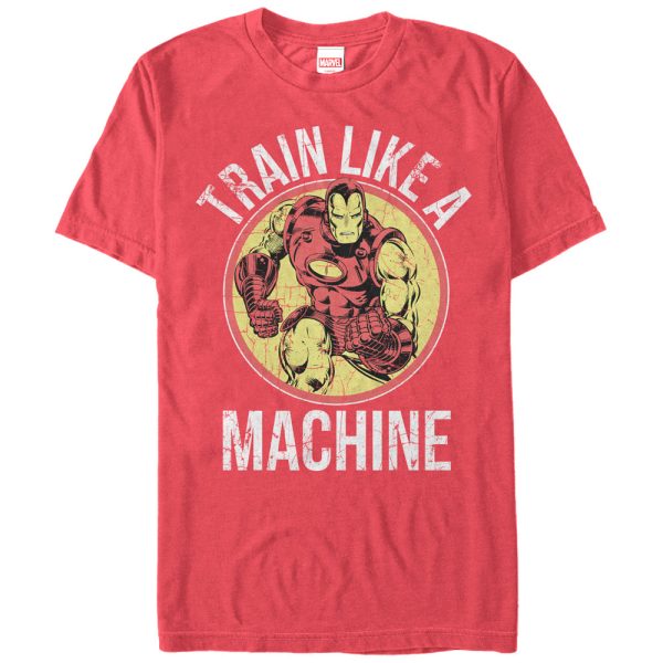 Men’s Marvel Iron Man Train Like a Machine T-Shirt