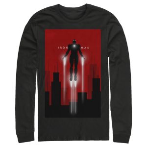 Men’s Marvel Iron Man in Flight Long Sleeve Shirt