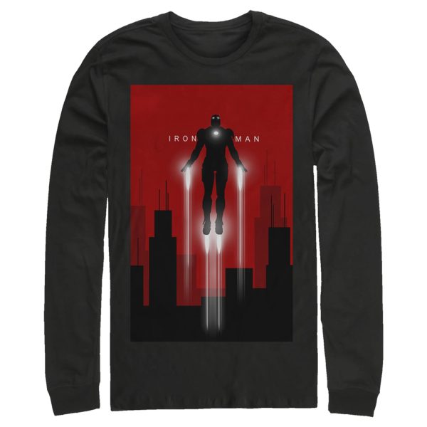 Men’s Marvel Iron Man in Flight Long Sleeve Shirt