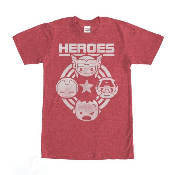 Men’s Marvel Kawaii Avengers Heroes T-Shirt