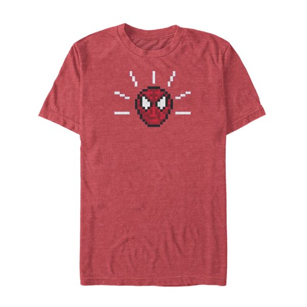 Men’s Marvel Pixelated Spider-Man Mask T-Shirt