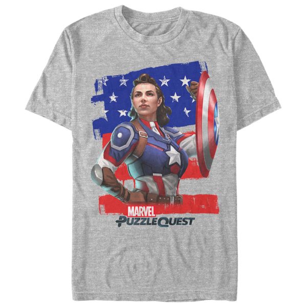 Men’s Marvel Puzzle Quest Peggy Carter T-Shirt