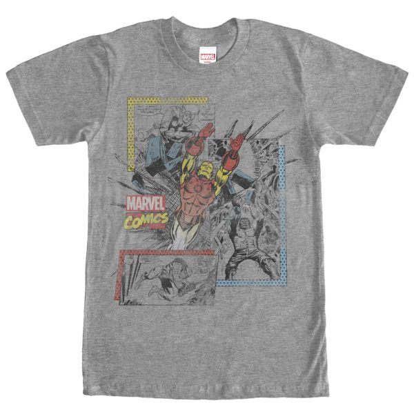 Men’s Marvel Retro Comic Book Print T-Shirt