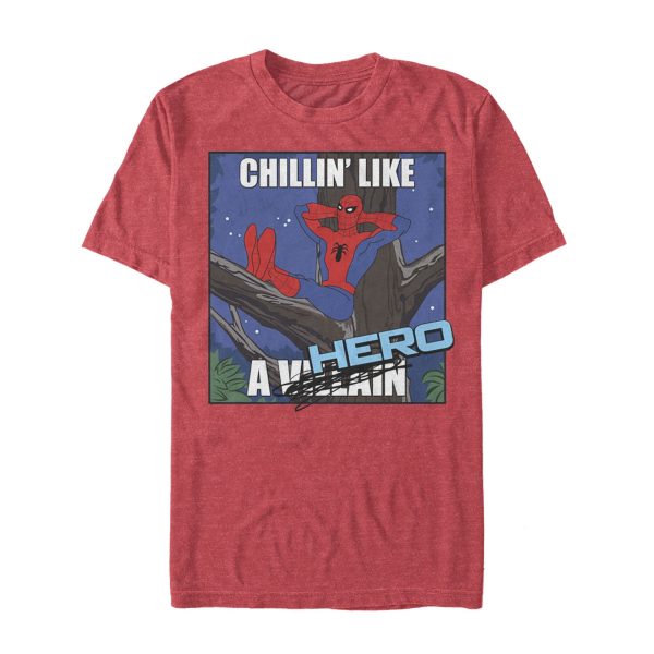 Men’s Marvel Spider-Man Chillin’ Like a Hero T-Shirt