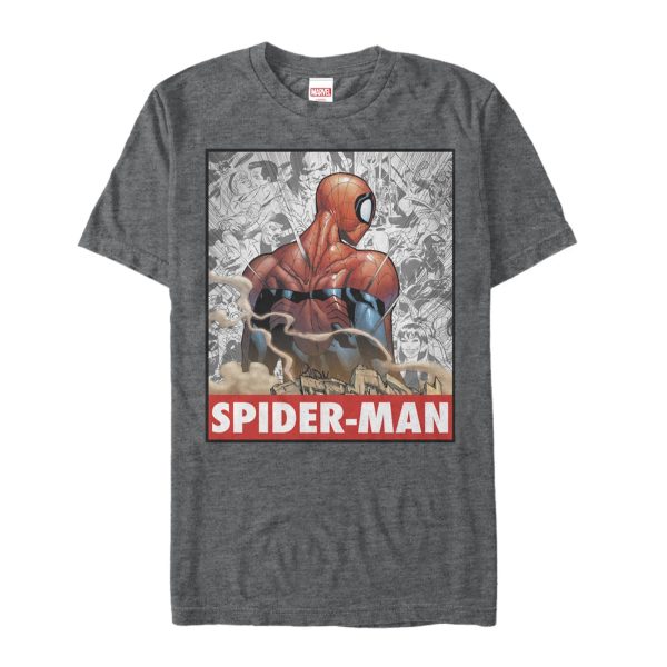 Men’s Marvel Spider-Man Comic Poster T-Shirt