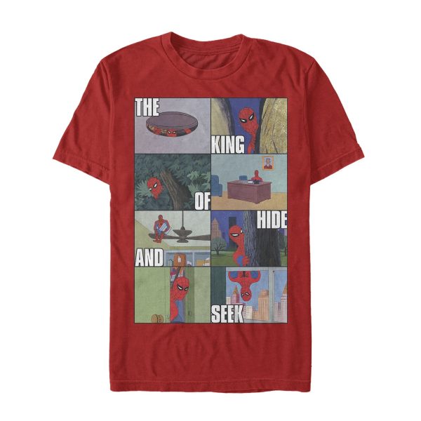 Men’s Marvel Spider-Man Hide & Seek King T-Shirt