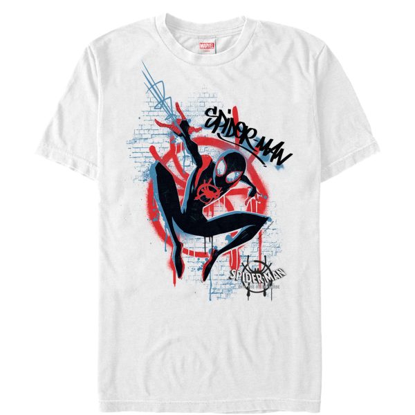 Men’s Marvel Spider-Man Into the Spider-Verse Graffiti T-Shirt