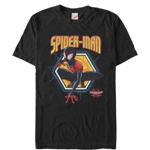 Men’s Marvel Spider-Man Into the Spider-Verse Hexagon T-Shirt