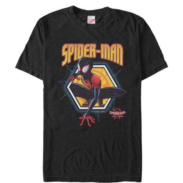 Men’s Marvel Spider-Man Into the Spider-Verse Hexagon T-Shirt