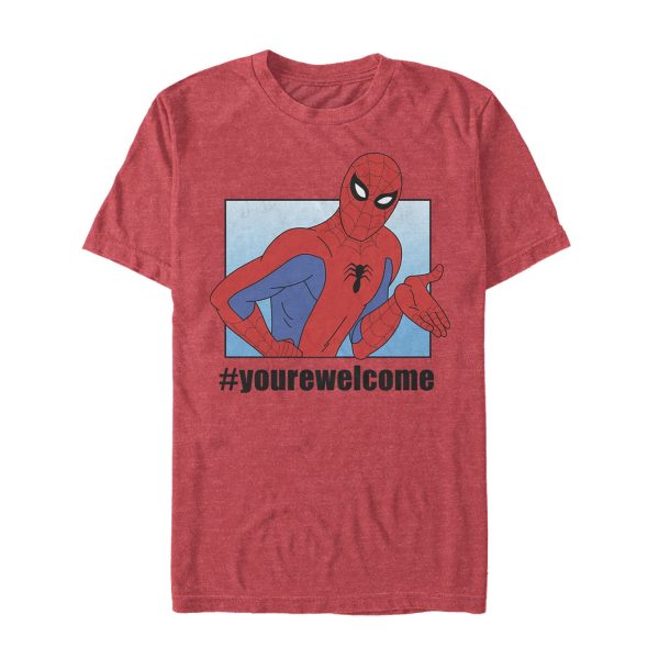 Men’s Marvel Spider-Man #yourewelcome T-Shirt