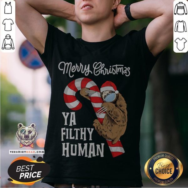 Merry Christmas Sloth Face Mask Sloth Santa Xmas Tree Shirt