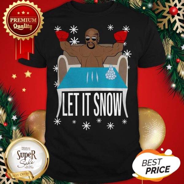 Mike Tyson Walmart Cocaine Santa Let It Snow Christmas Shirt