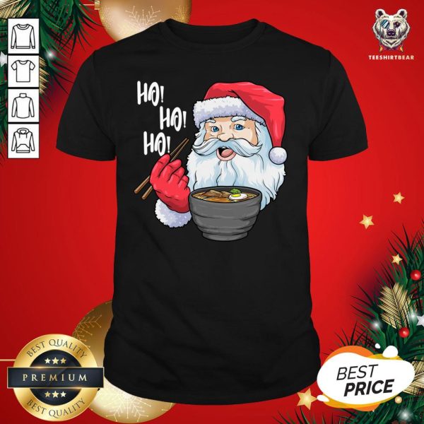 Nice Santa Ramen Noodles Shirt Christmas Japanese Noodles Shirt