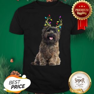 Official Cairn Terrier Reindeer Christmas Light Shirt