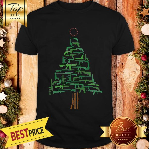 Official Christmas Tree Green Guns Shirt