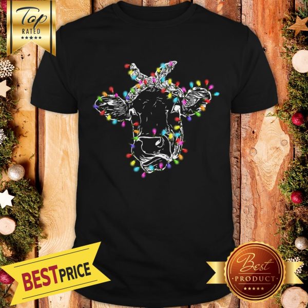 Official Cow Christmas Led Light Shirt