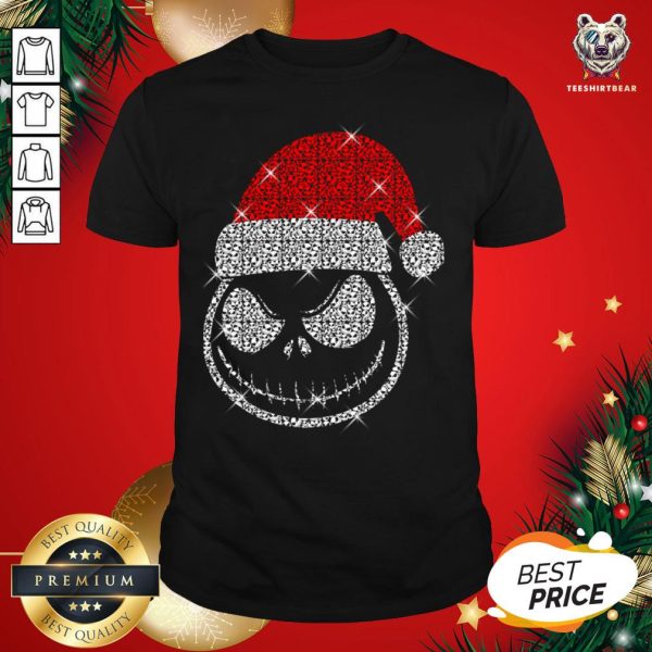 Official Face Jack Skellington Santa Christmas Shirt