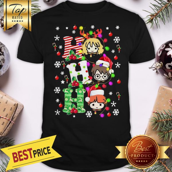 Official Harry Potter Ho Ho Ho Christmas Light Shirt