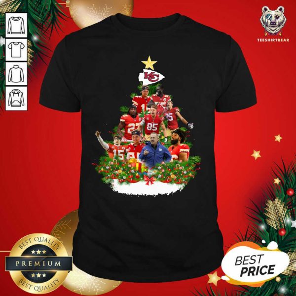 Official Kansas City Chiefs Players Christmas Tree Shirt