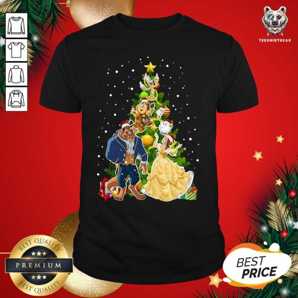 Perfect Beauty And The Beast Christmas Tree Shirt