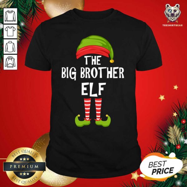 Perfect Big Brother Elf Matching Family Christmas Party Pajama Shirt