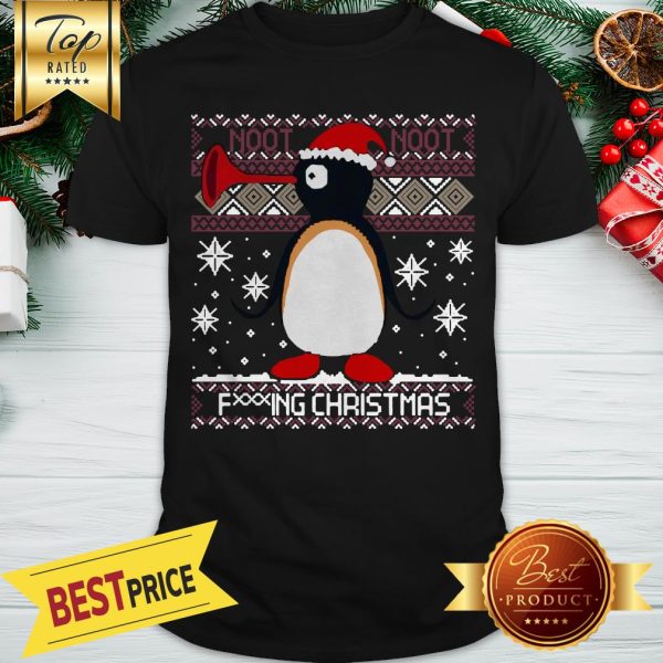 Pingu Santa Noot Noot Fucking Christmas Shirt