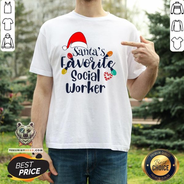 Premium Santa’s Favorite Social Worker Christmas Shirt