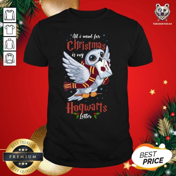 Pretty All I Want For Christmas Is My Hogwarts Letter Shirt