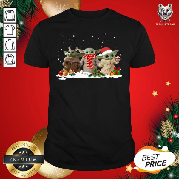 Pretty Baby Yoda Christmas Shirt