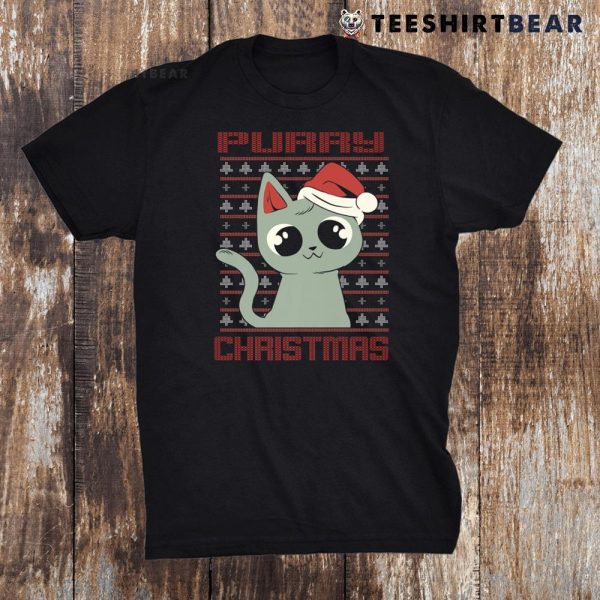 Purry Christmas Funny Cat Christmas Shirt