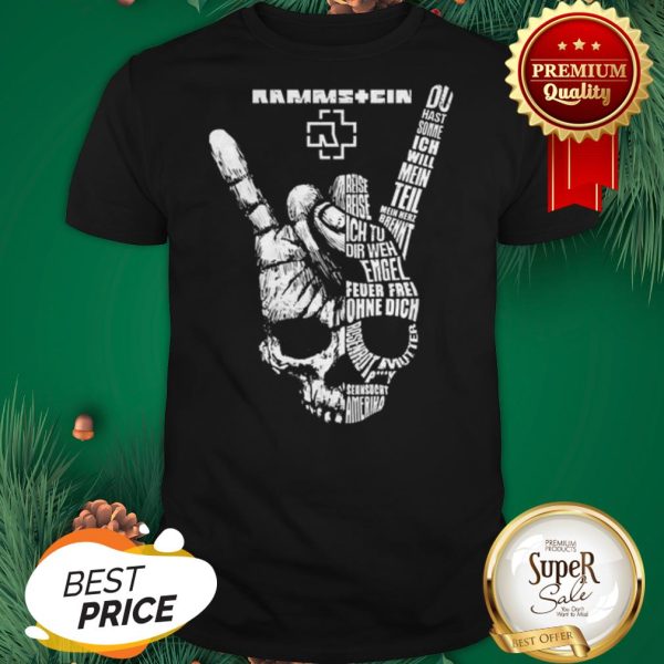 Rammstein Rock Sign Skull Shirt