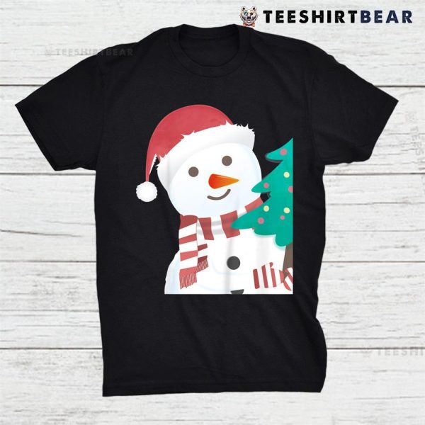 Snow Man Snowflake Winter Christmas Tree Holiday X Mas Shirt