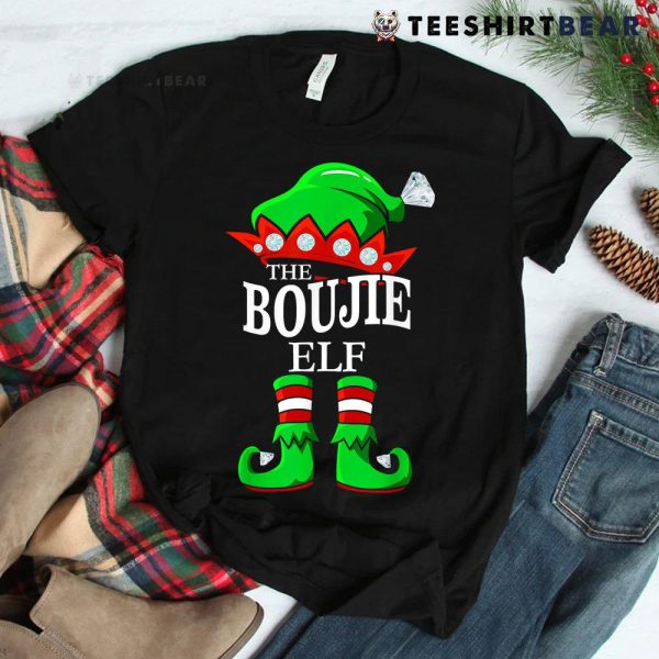 The Boujie Elf Matching Group Family Christmas Shirt